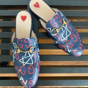 GUCCI Ghost Princetown Loafers